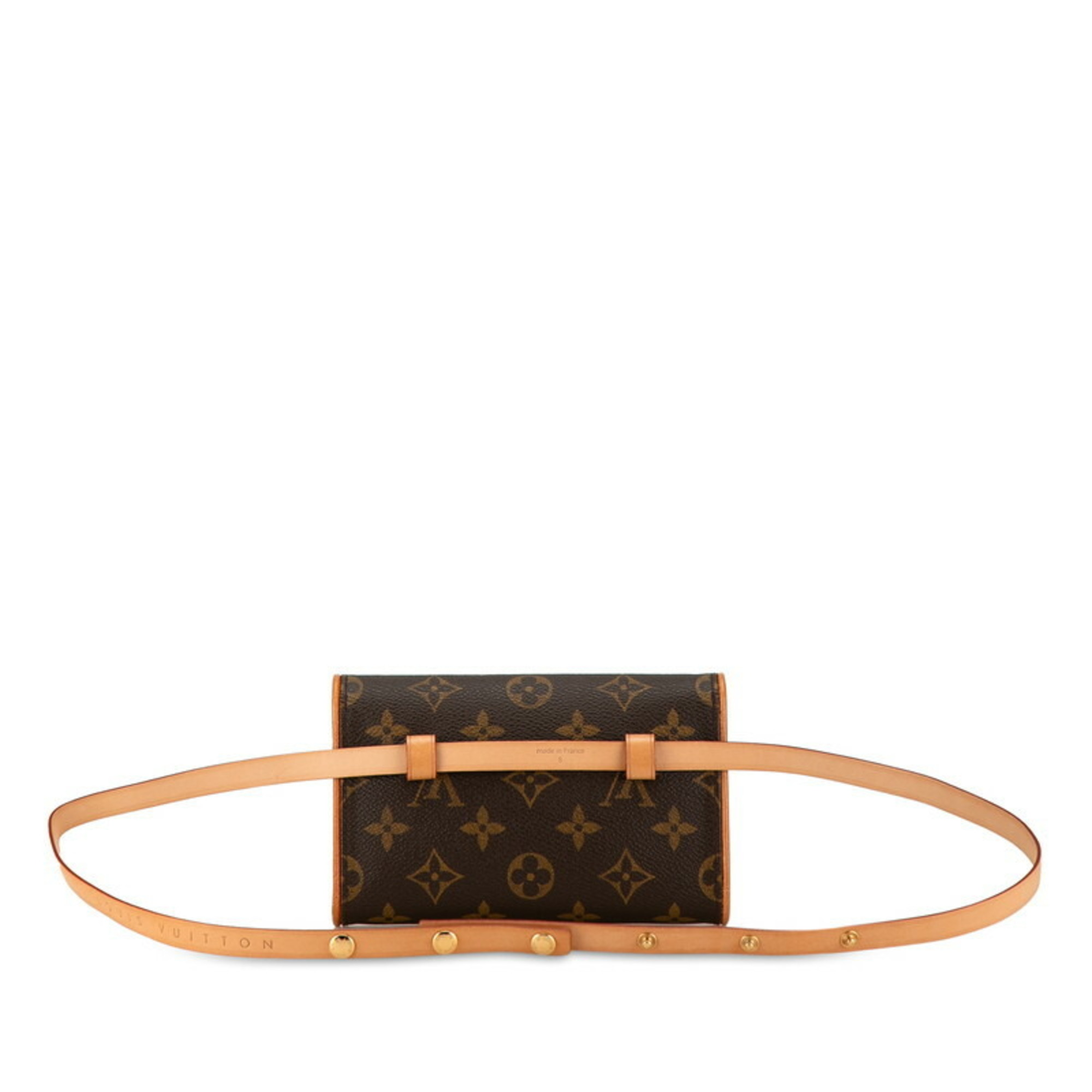 Louis Vuitton Monogram Pochette Florentine Shoulder Bag M51855 Brown PVC Leather Women's LOUIS VUITTON