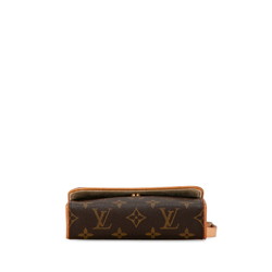 Louis Vuitton Monogram Pochette Florentine Shoulder Bag M51855 Brown PVC Leather Women's LOUIS VUITTON