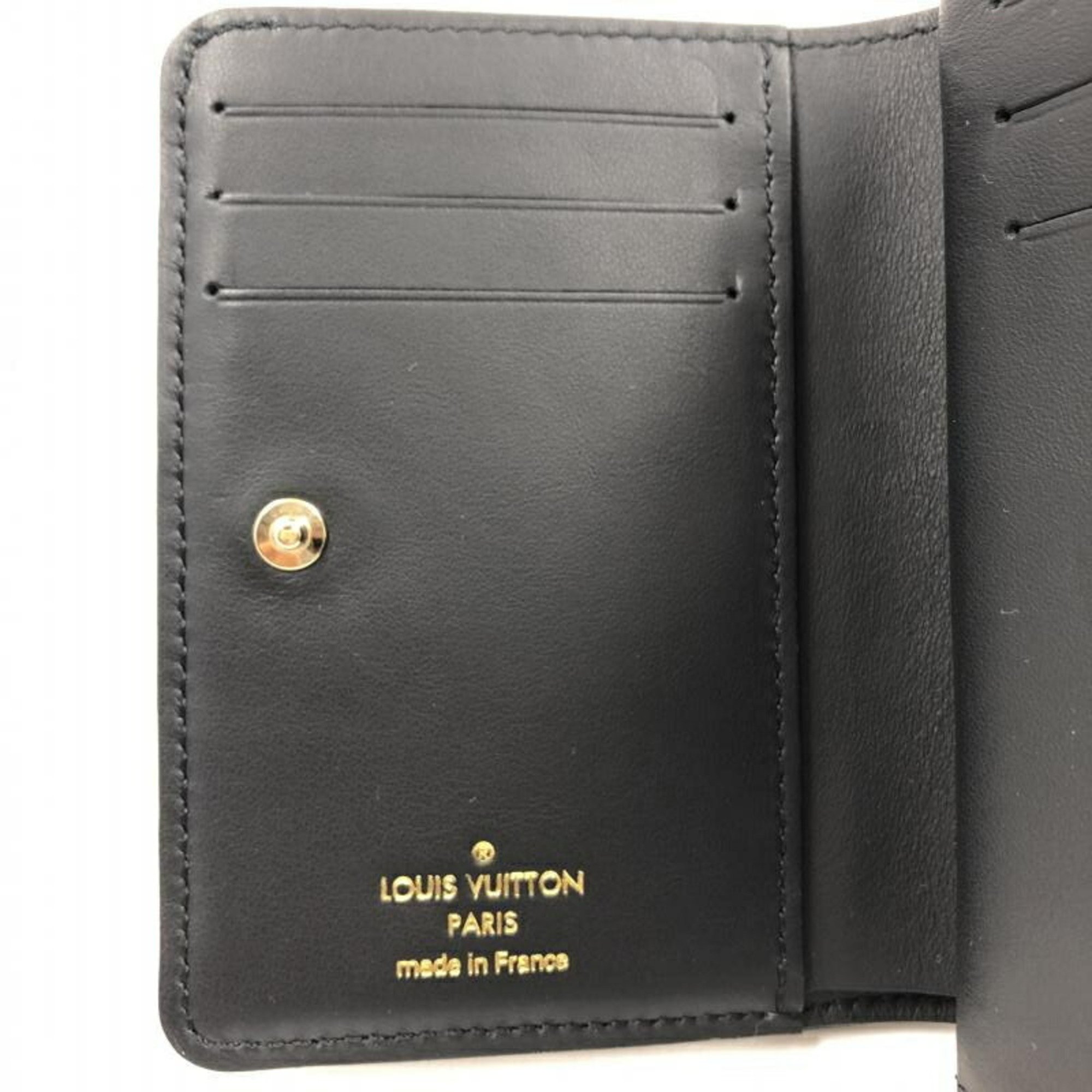 LOUIS VUITTON Monogram Portefeuille Lou M81599 Black Wallet