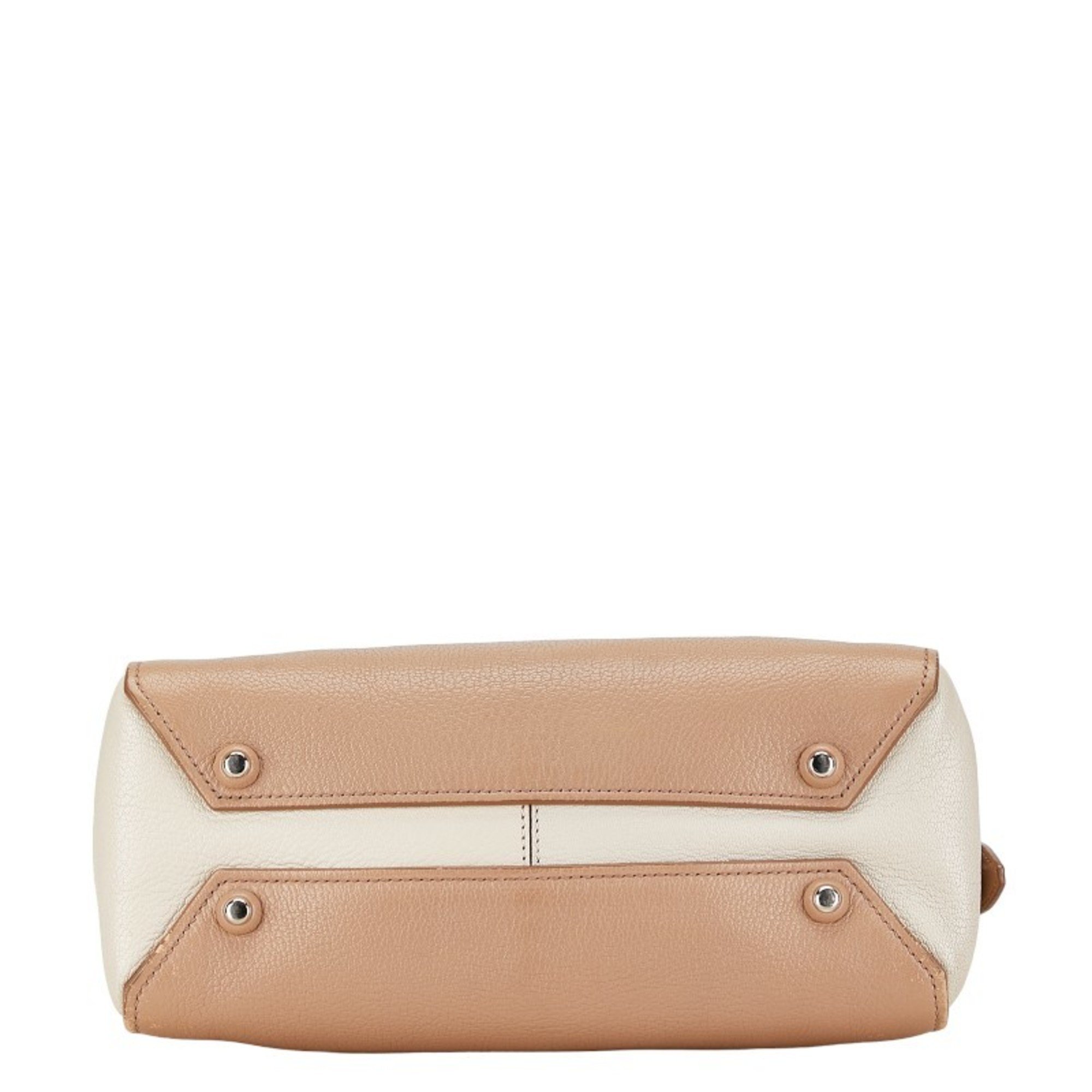 Miu Miu Miu handbag shoulder bag beige white leather ladies