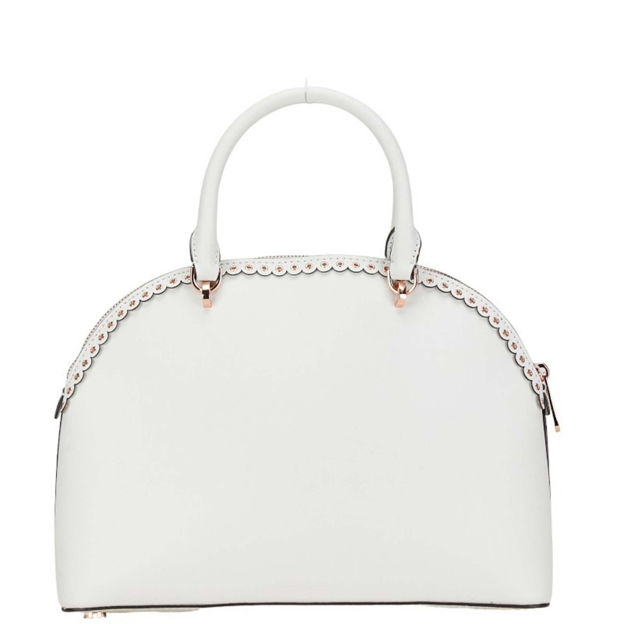 Michael Kors Emmy Handbag Shoulder Bag 2WAY White Leather Women's