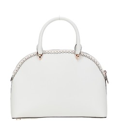 Michael Kors Emmy Handbag Shoulder Bag 2WAY White Leather Women's