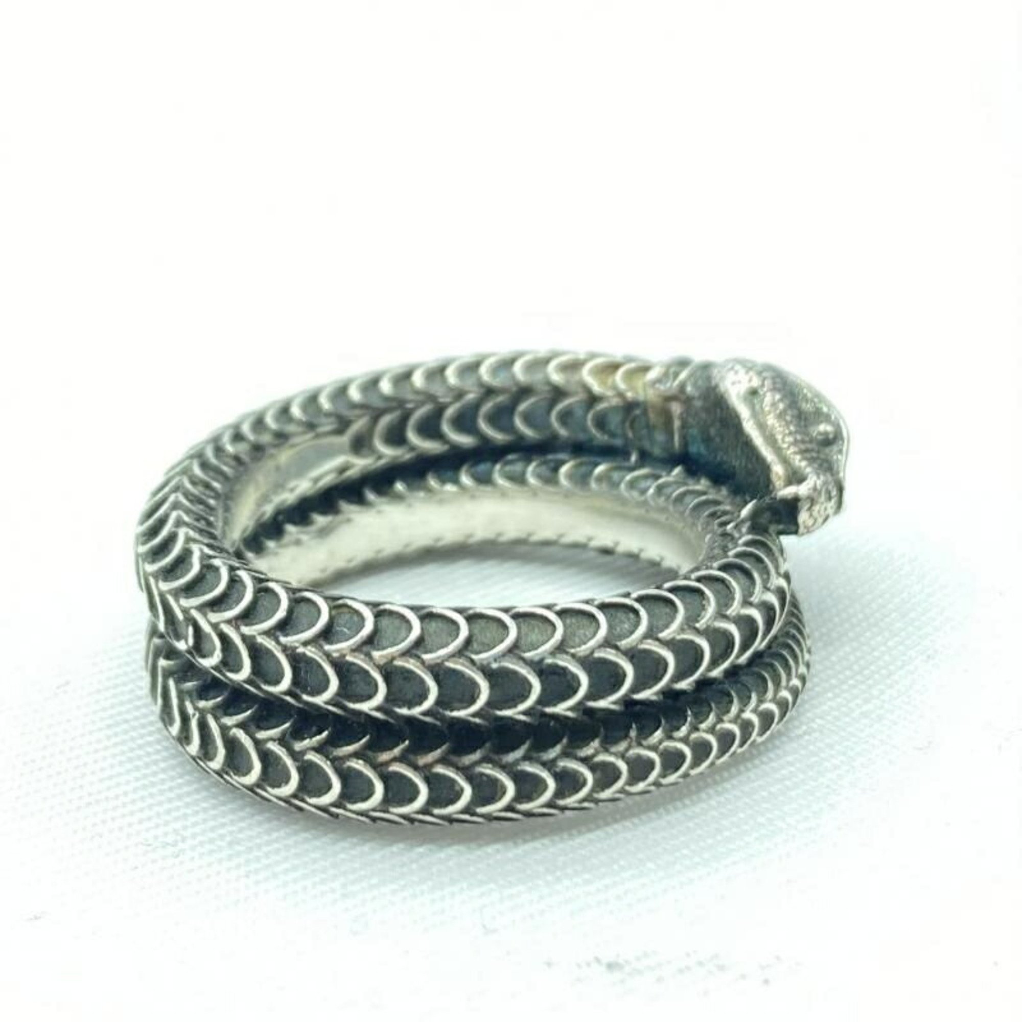 GUCCI Silver Snake Ring Gucci Ag925