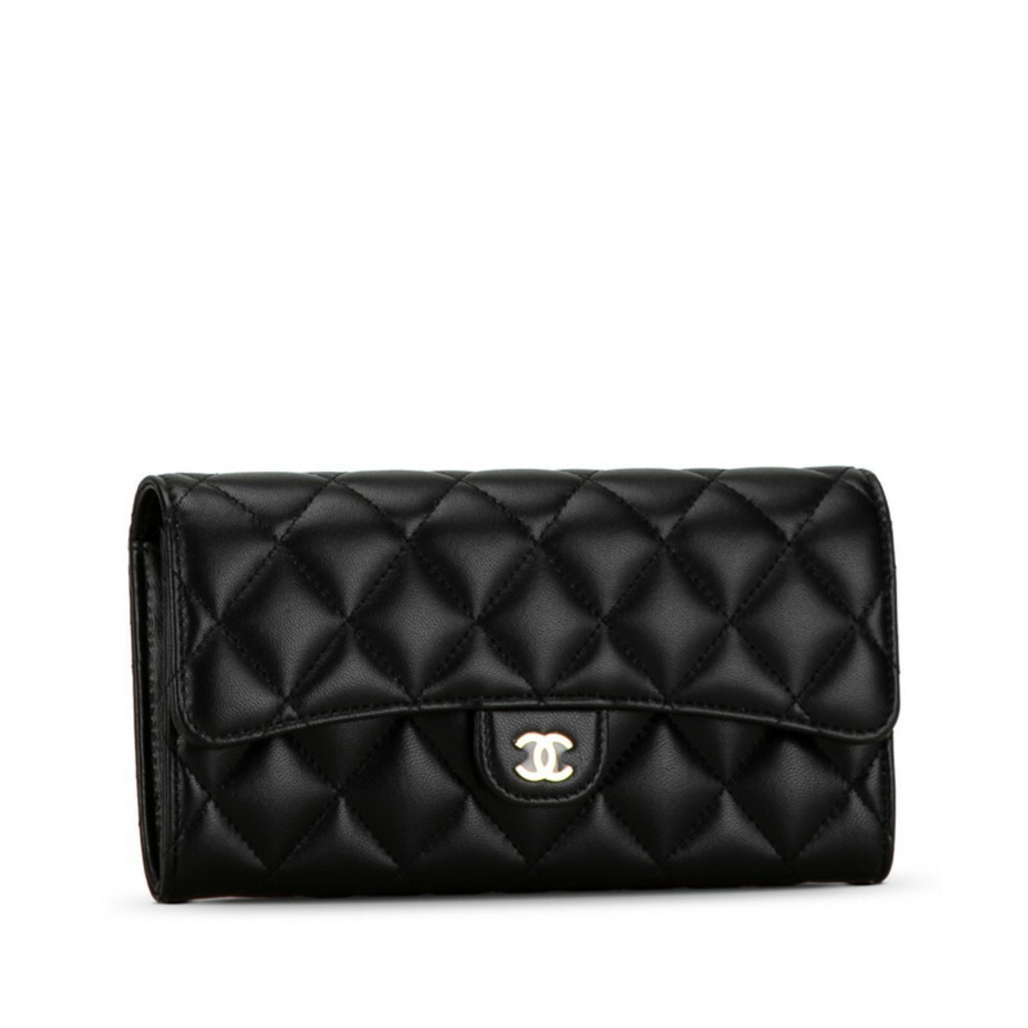 Chanel classic long flap wallet sale