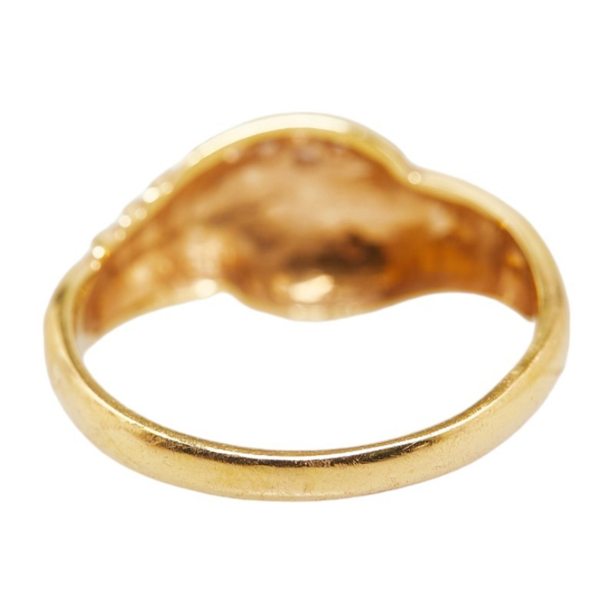 SEIKO K18YG Yellow Gold Diamond Ring for Women, Size 12