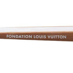 Louis Vuitton Museum Polka Dot Fan Sense White Brown Cotton Wood Women's LOUIS VUITTON