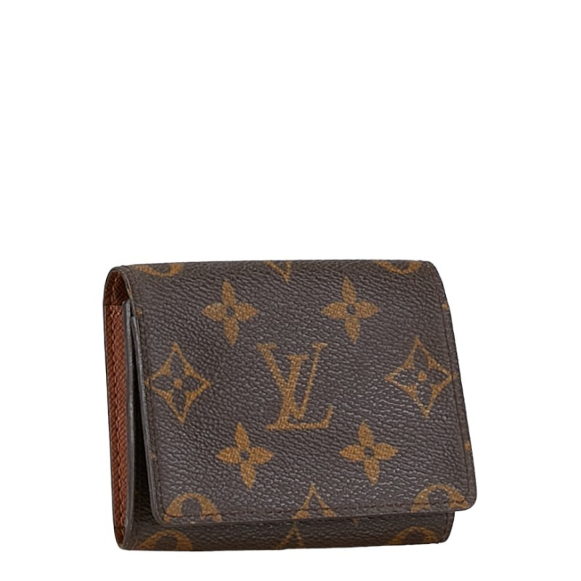 Louis Vuitton Monogram Envelope Carte de Visite Card Case Business Holder M62920 Brown PVC Leather Women's LOUIS VUITTON