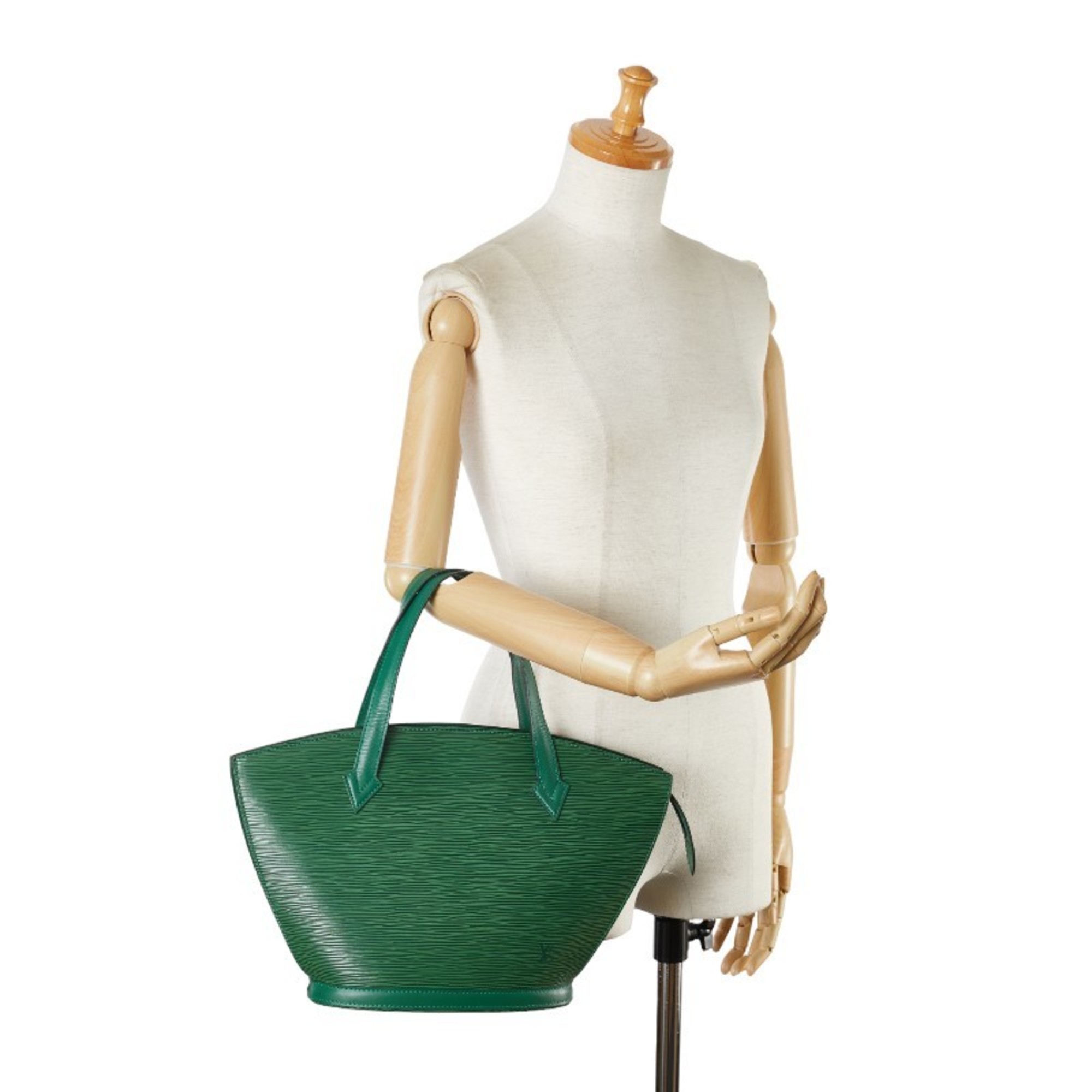 Louis Vuitton Epi Saint Jacques Handbag M52274 Borneo Green Leather Women's LOUIS VUITTON