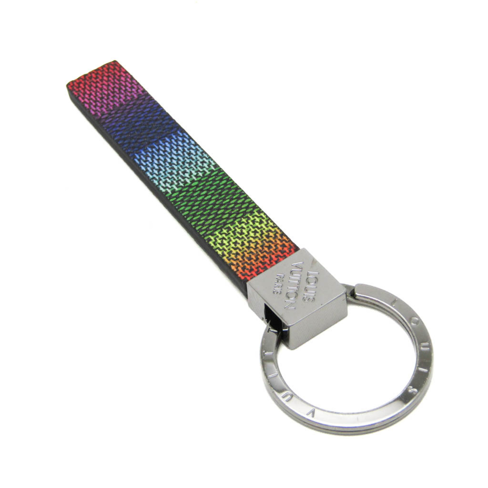 Louis Vuitton Damier Graphite keyring Pluit Tab M68837 Keyring (Multi-color,Silver)