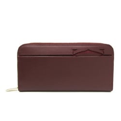 Cartier Must CRL3001552 Women,Men Leather Long Wallet (bi-fold) Bordeaux