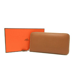 Hermes Azap Long Women,Men Epsom Leather Long Wallet (bi-fold) Gold