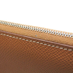 Hermes Azap Long Women,Men Epsom Leather Long Wallet (bi-fold) Gold