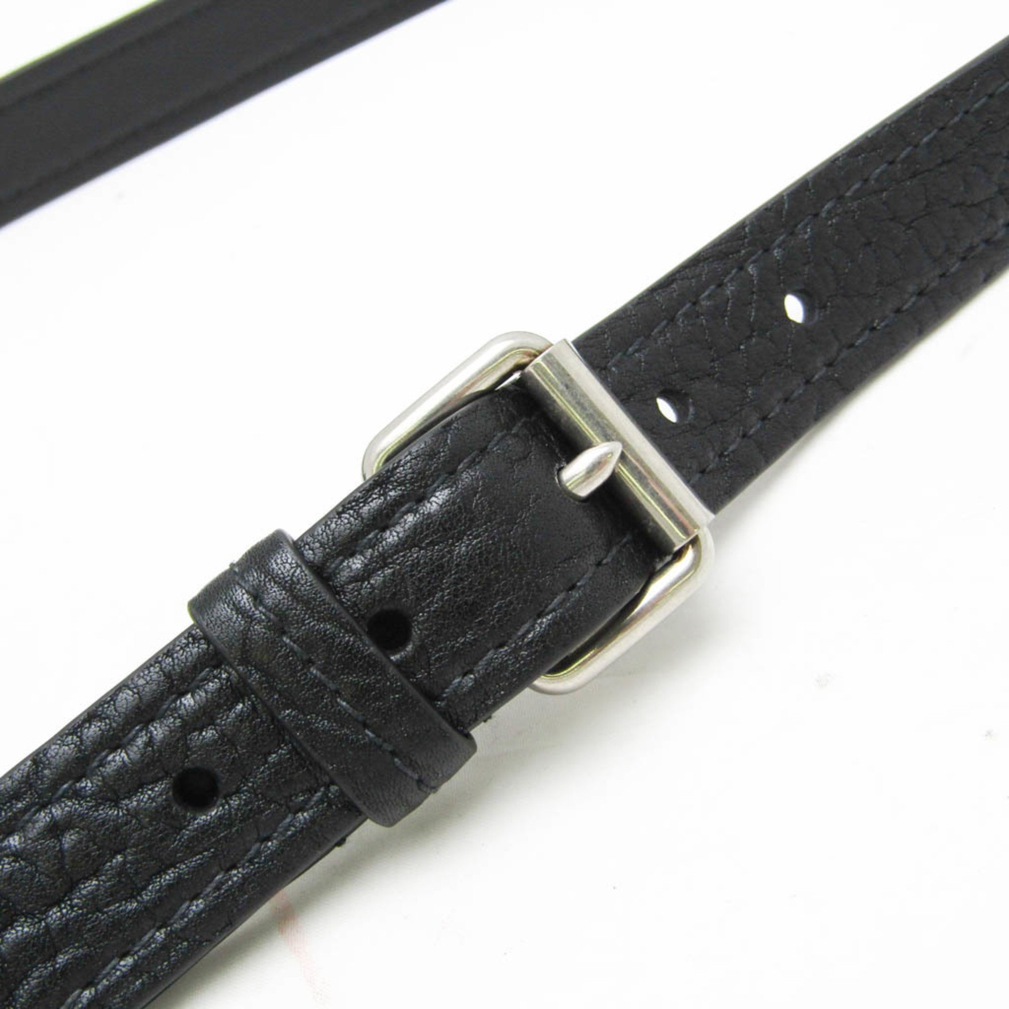 Prada CINTURE 2CS106 Men's Leather Standard Belt Black 105