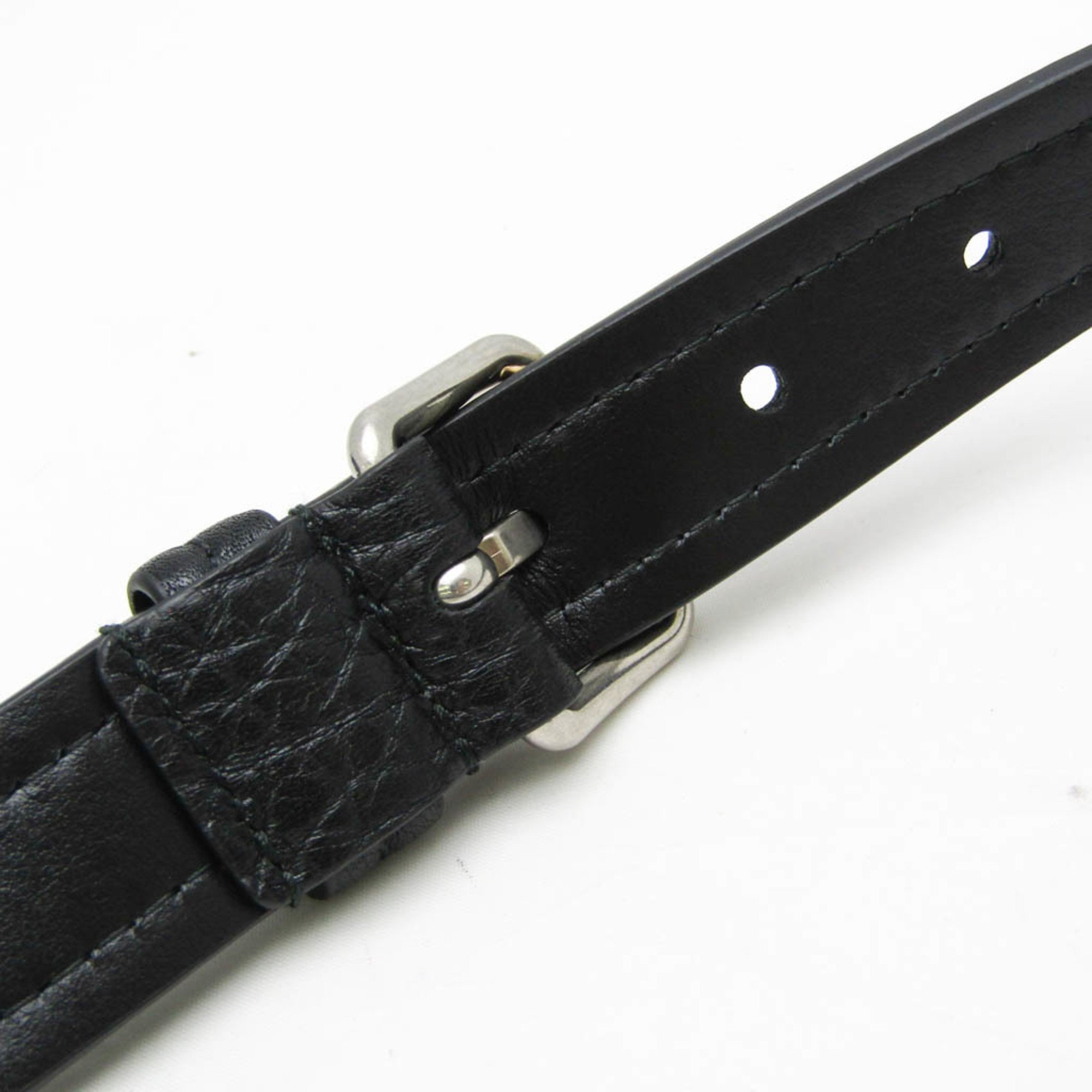 Prada CINTURE 2CS106 Men's Leather Standard Belt Black 95