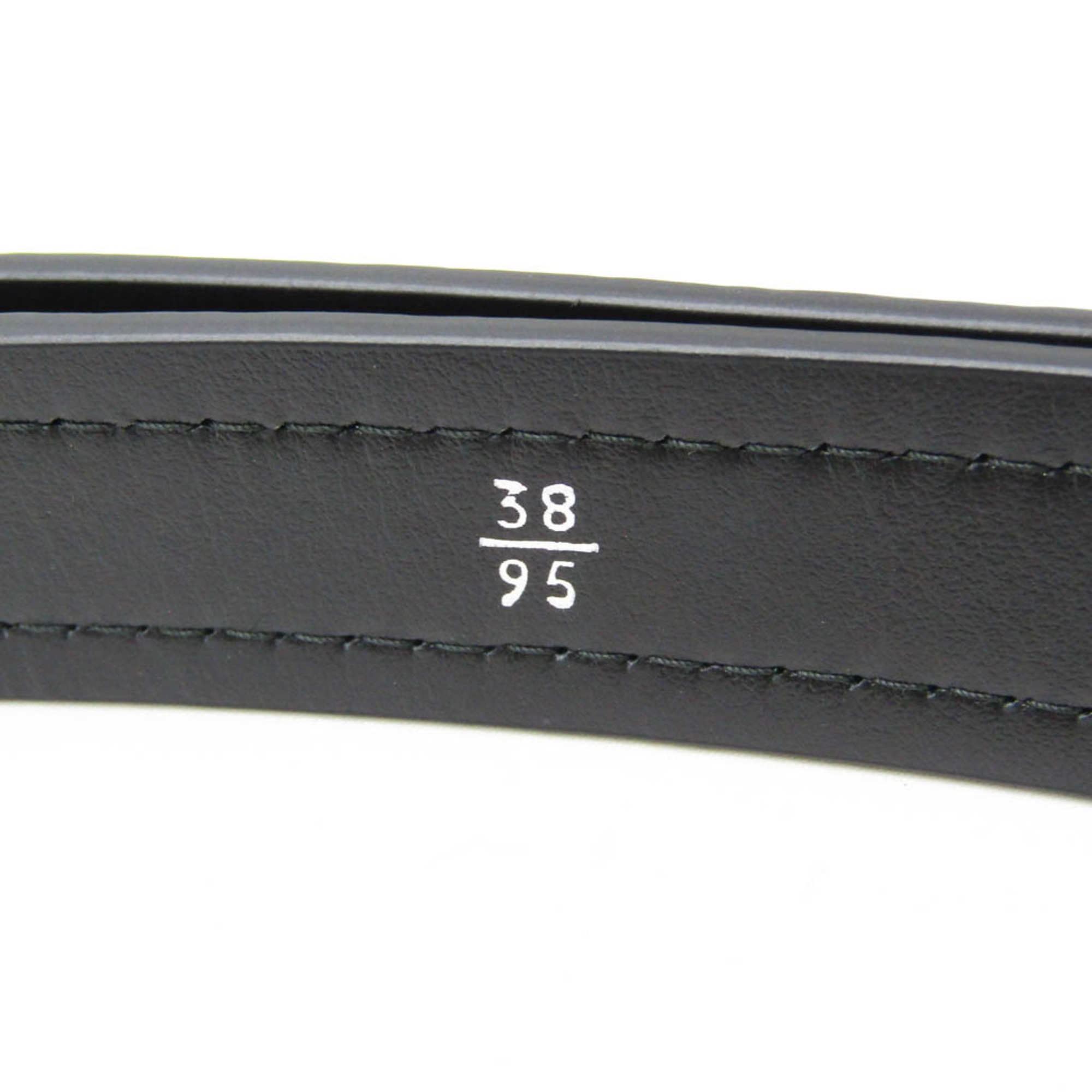 Prada CINTURE 2CS106 Men's Leather Standard Belt Black 95