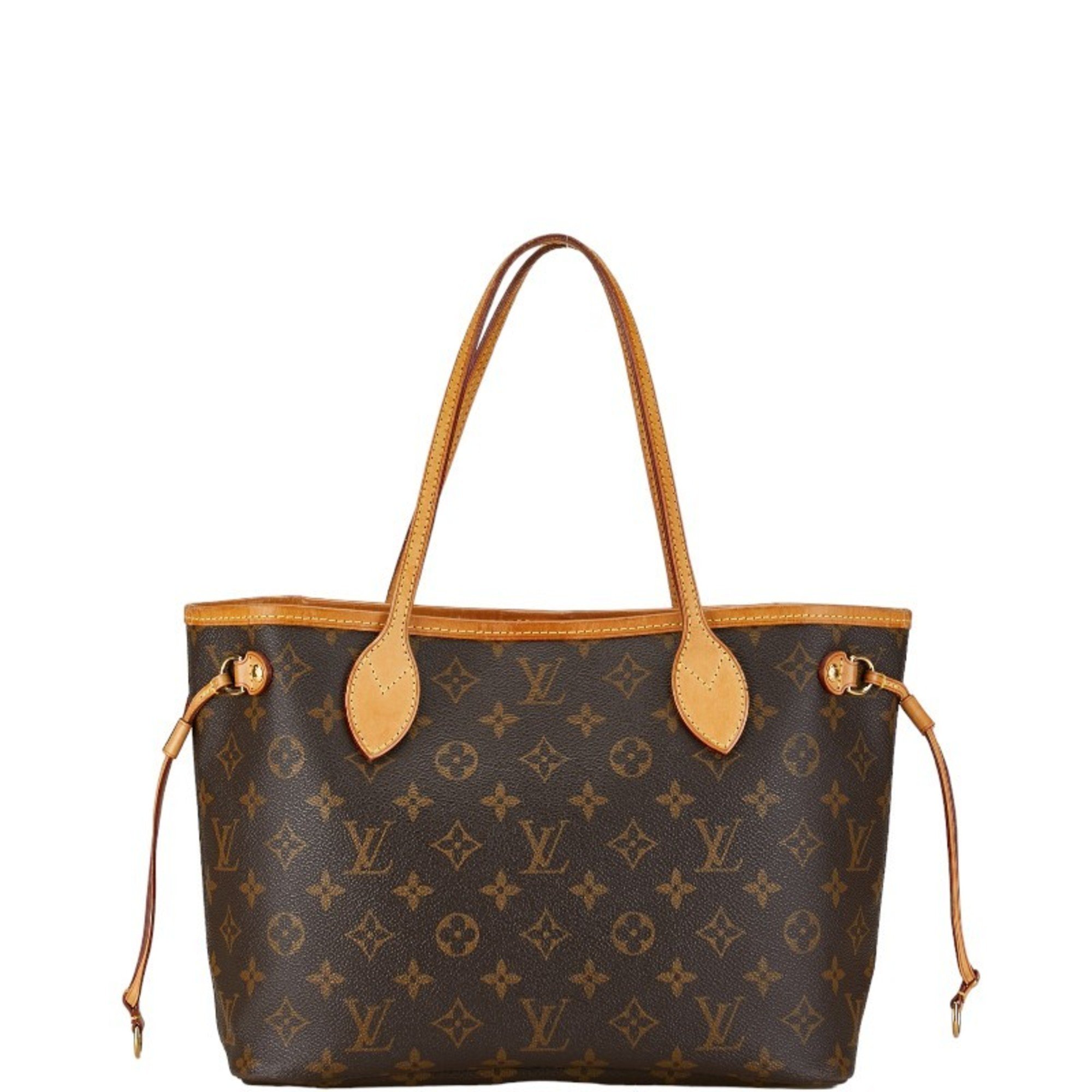 Louis Vuitton Monogram Neverfull PM Handbag Tote Bag M40155 Brown PVC Leather Women's LOUIS VUITTON