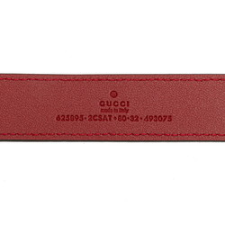 Gucci Baiadera Waist Bag Second Size: 80/32 625895 Red Yellow Multicolor Canvas Leather Women's GUCCI