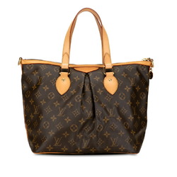 Louis Vuitton Monogram Palermo PM Shoulder Bag Handbag M40145 Brown PVC Leather Women's LOUIS VUITTON