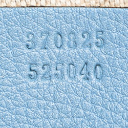 Gucci GG Canvas Reversible Tote Bag Shoulder 370825 Beige Light Blue Leather Women's GUCCI