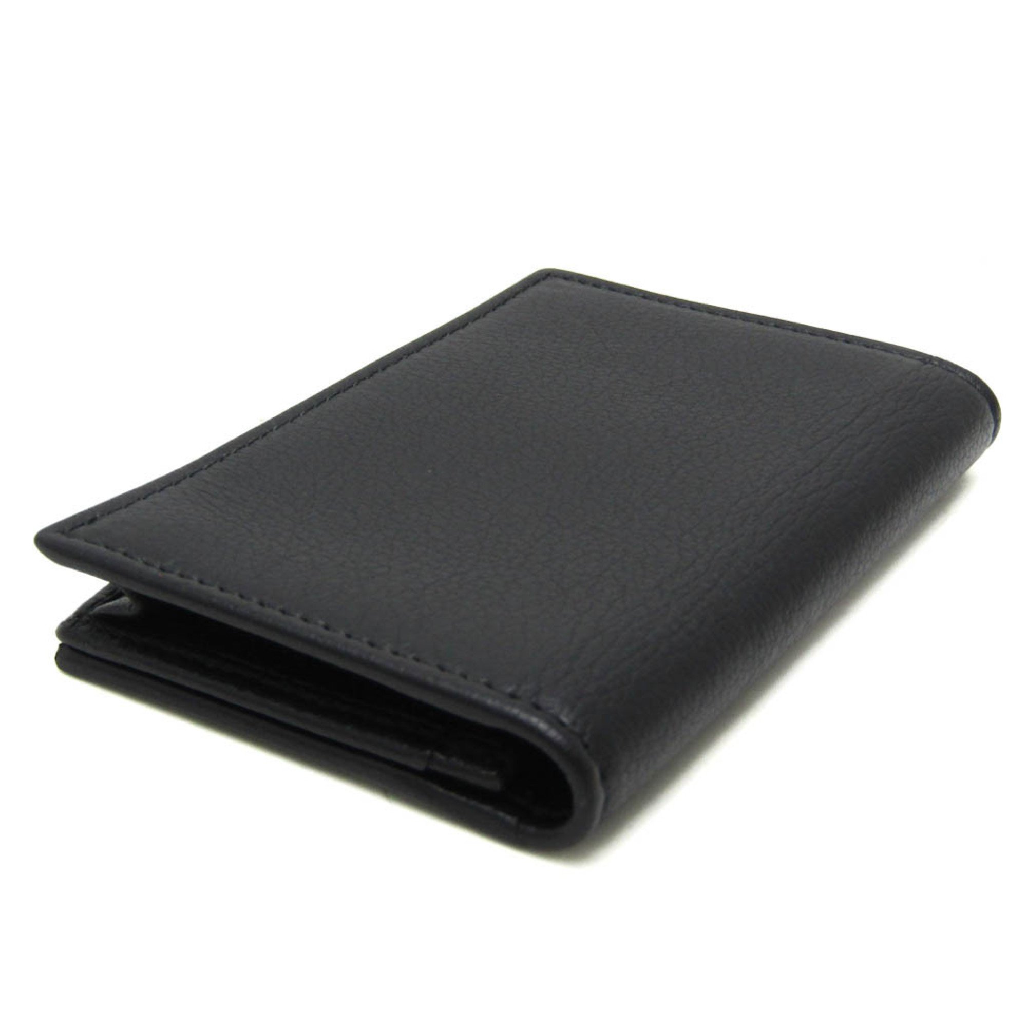 Bvlgari Collezione 30199 Leather Business Card Case Black