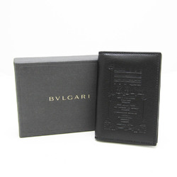 Bvlgari Collezione 30199 Leather Business Card Case Black