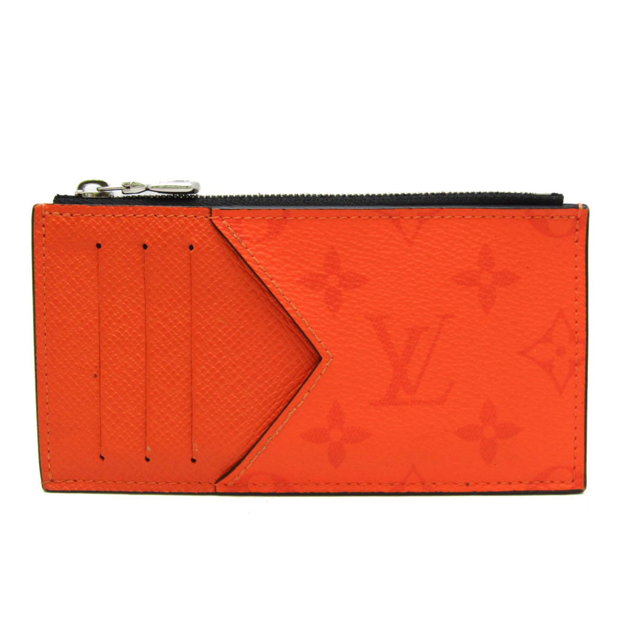 Louis Vuitton Taigarama Coin Card Holder M30465 Taigarama Card Case Orange