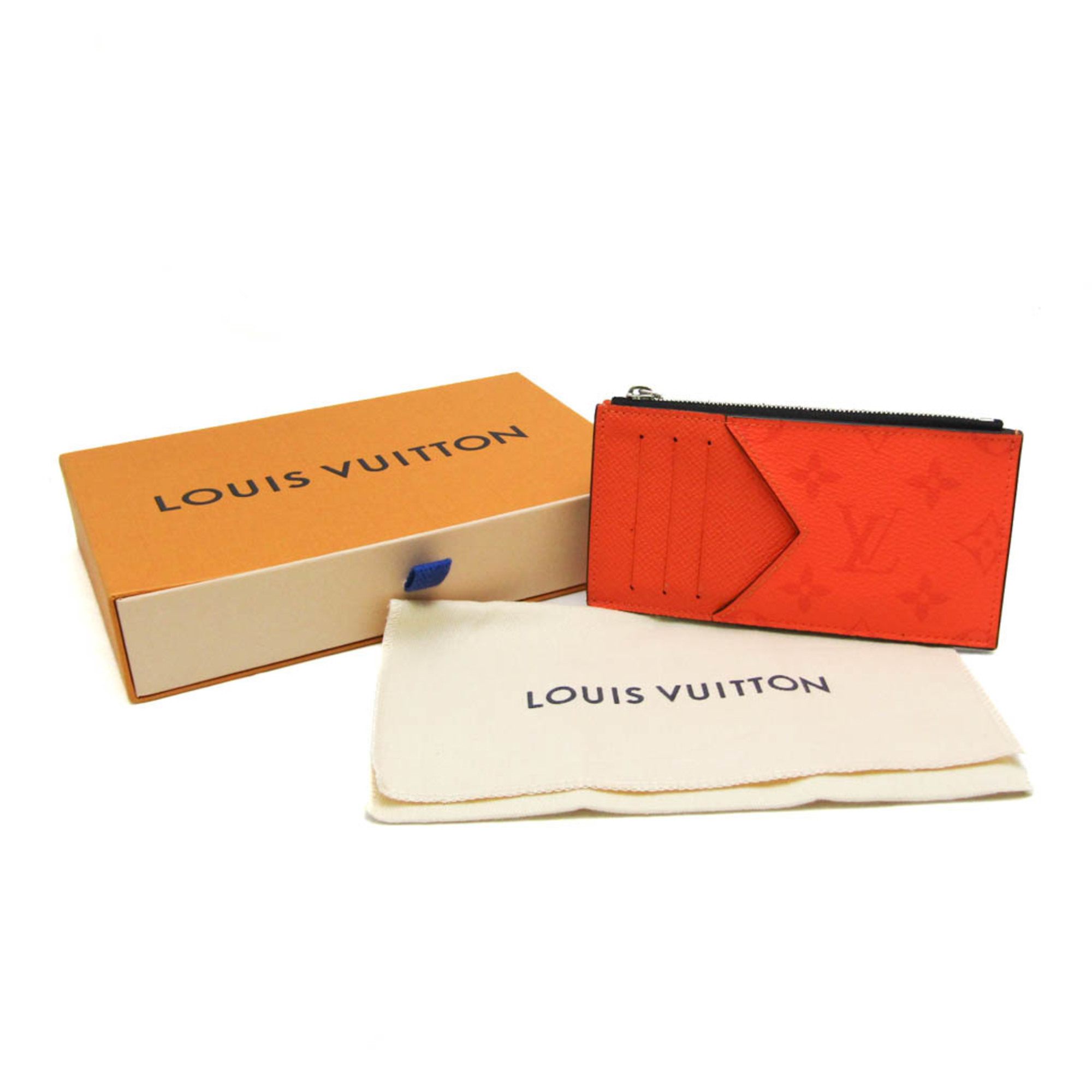 Louis Vuitton Taigarama Coin Card Holder M30465 Taigarama Card Case Orange