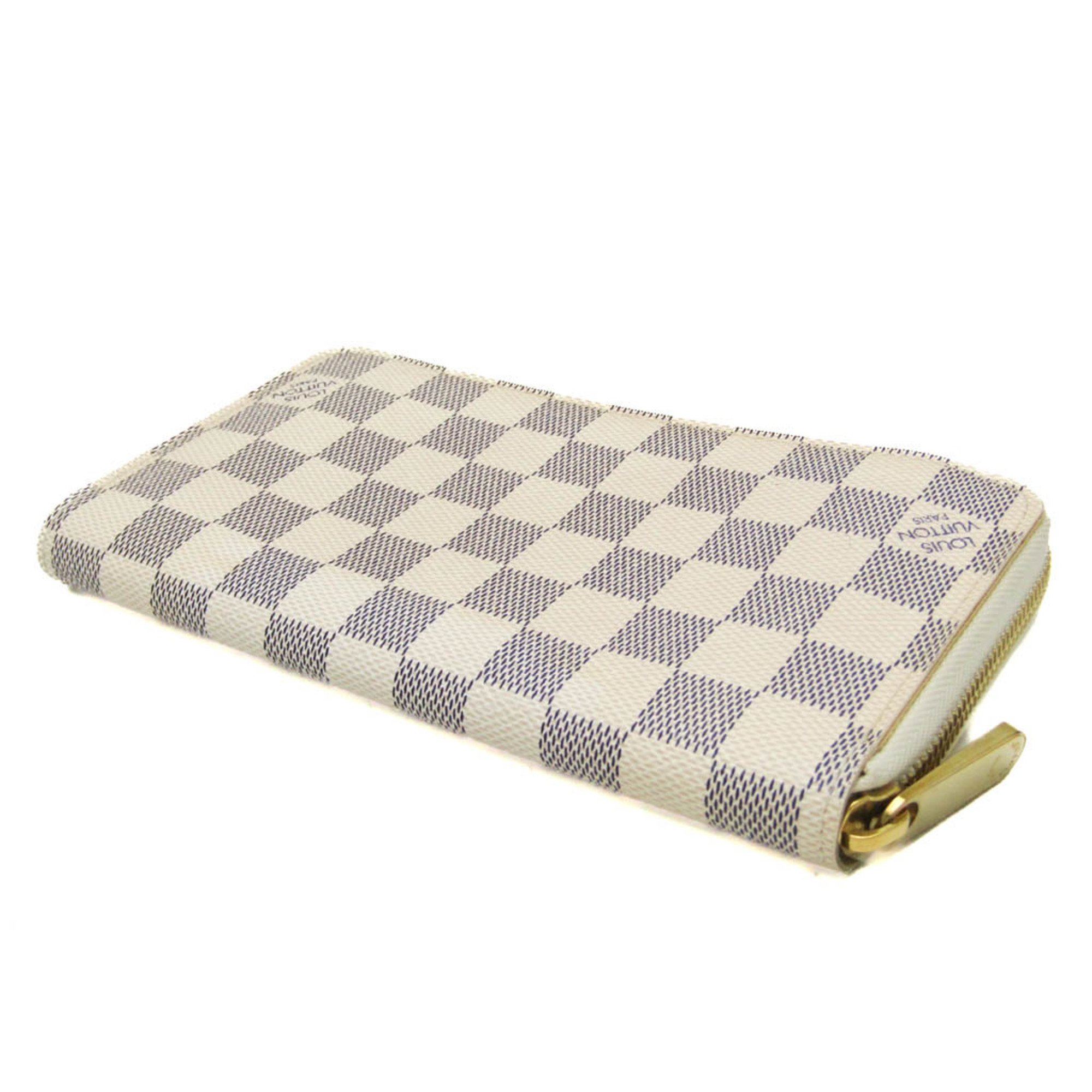 Louis Vuitton Damier Azur Zippy Wallet N60019 Women's Damier Azur Long Wallet (bi-fold) Damier Azur