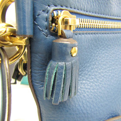 Anya Hindmarch Mini Orsett Women's Leather Handbag,Shoulder Bag Navy