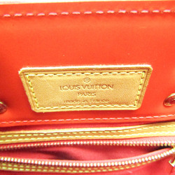 Louis Vuitton Monogram Vernis Reade PM M91088 Women's Handbag Rouge