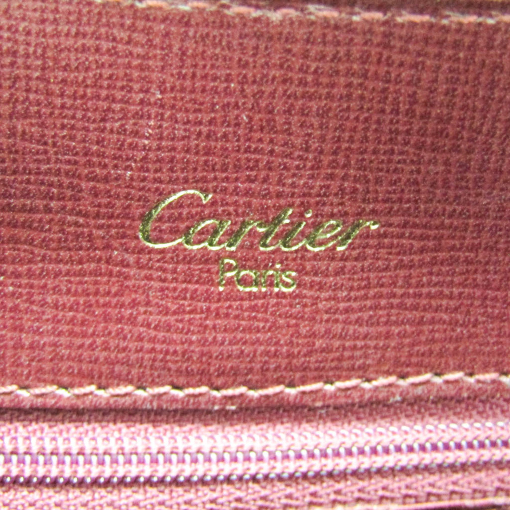 Cartier Must Women's Leather Backpack Bordeaux