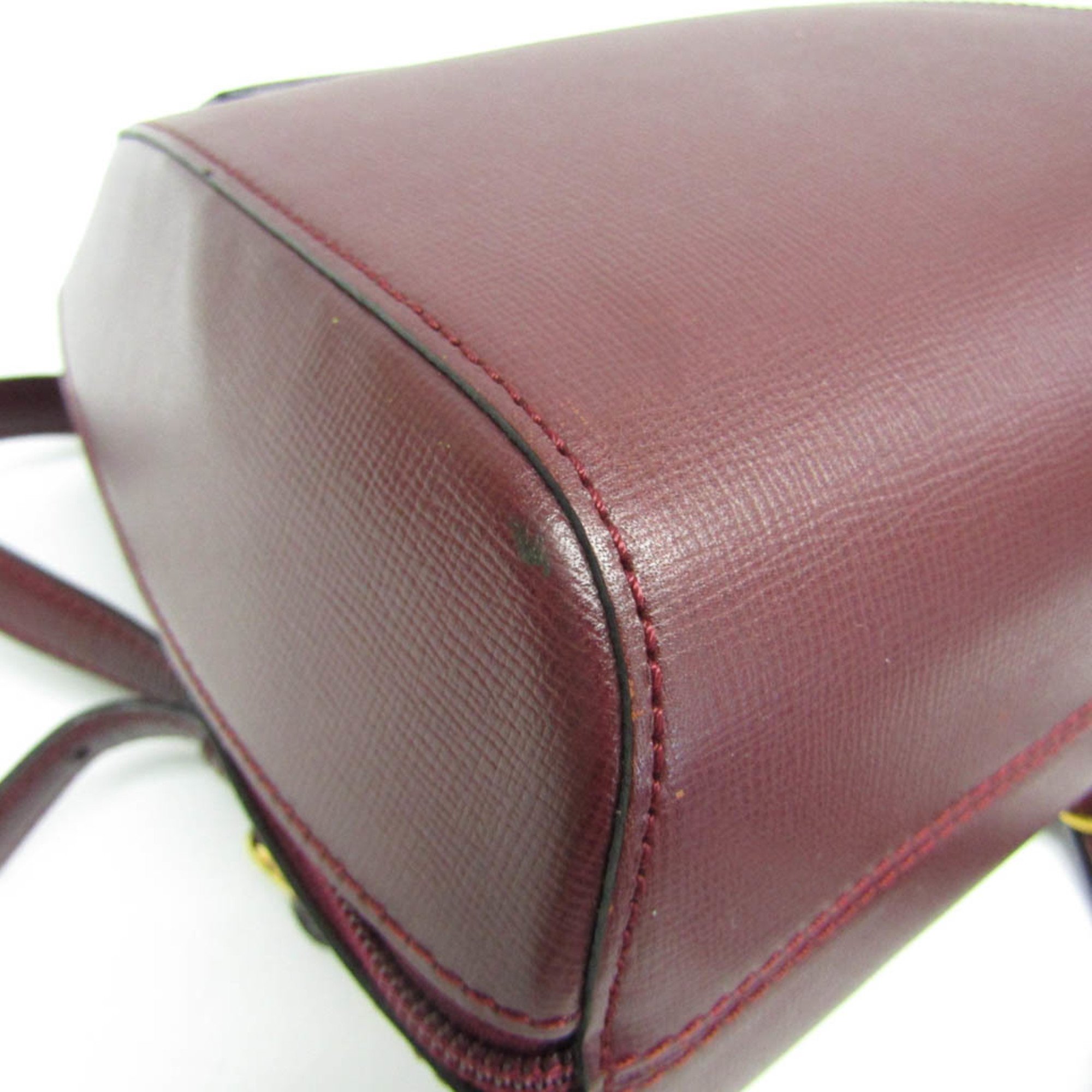 Cartier Must Women's Leather Backpack Bordeaux