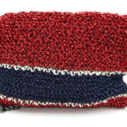 ANTEPRIMA Shoulder Bag Red Navy White PVC Wire Pochette Square Women's