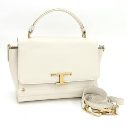 Tod's Handbag Timeless Ivory Leather Shoulder Bag for Women TOD'S