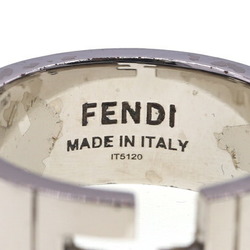 Fendi Ring 7AJ193 Silver Metal FF Men's FENDI