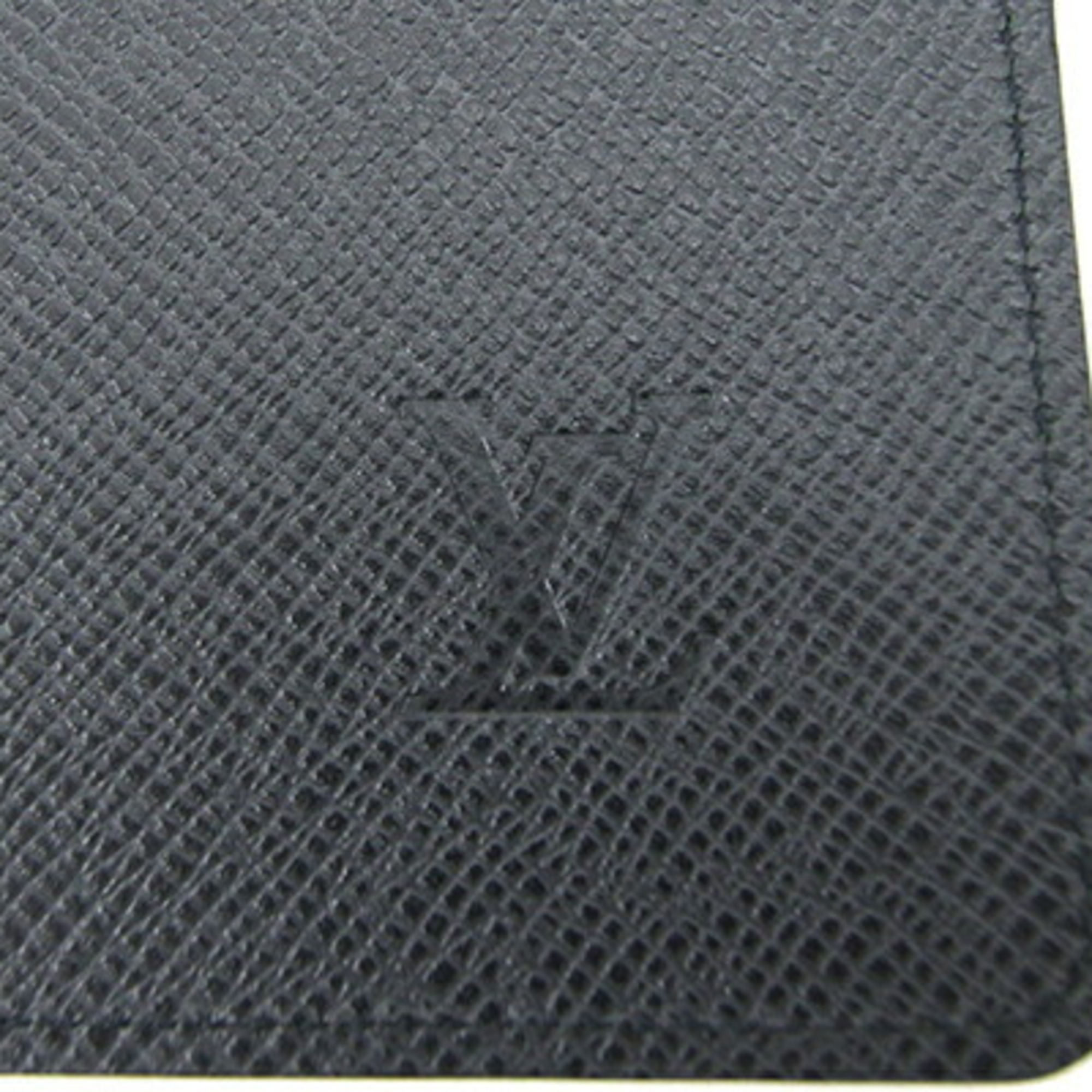 Louis Vuitton Notebook Cover Taiga Verture Block R20972 Ardoise Book Black Men's LOUIS VUITTON