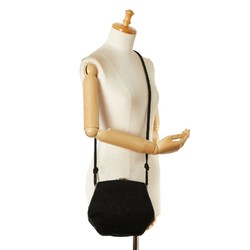 FENDI Shoulder Bag Black Sheepskin Women's