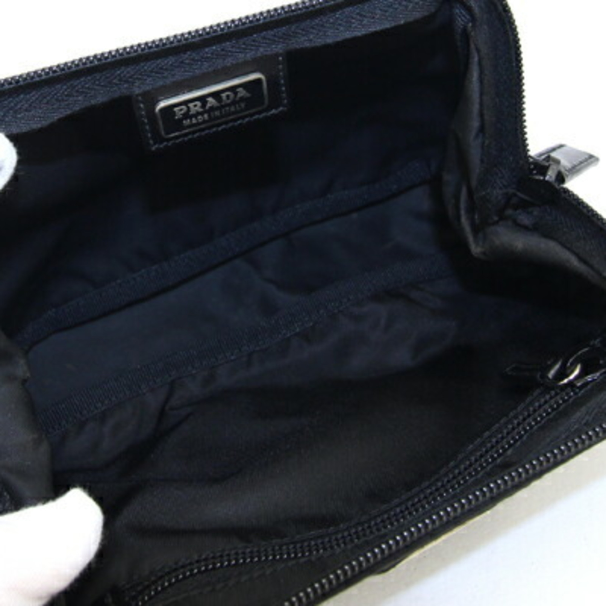 Prada Pouch 1N1398 Black Nylon Women's PRADA