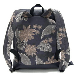 Coach Backpack Mercer Hawaiian Palm F72083 Grayish Purple Coated Canvas Leather Bag Flower Motif Women's COACH