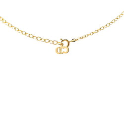 Christian Dior Dior Oval Necklace Gold Plated Women's