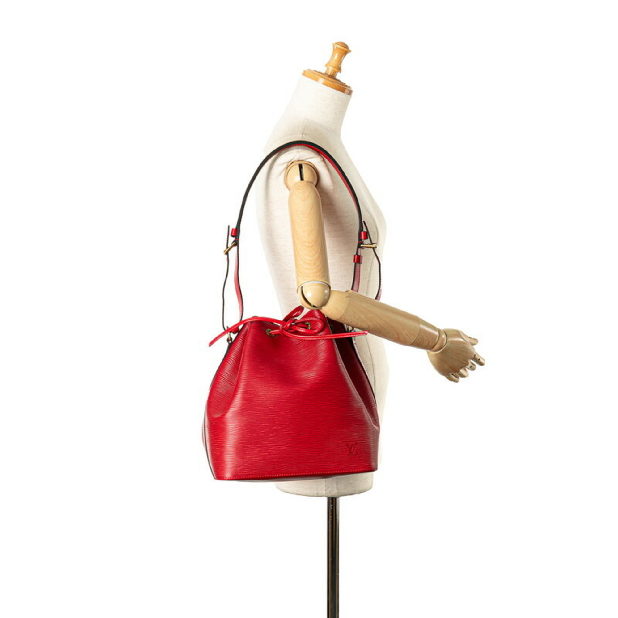 Louis Vuitton Epi Petit Noe Shoulder Bag M44107 Castilian Red Leather Women's LOUIS VUITTON