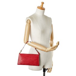 Louis Vuitton Epi Pochette Accessory Pouch Handbag M52947 Castilian Red Leather Women's LOUIS VUITTON