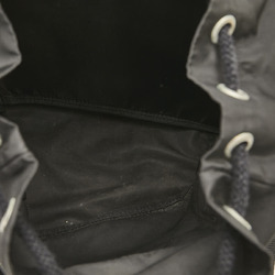 Prada Triangle Plate Backpack Black Nylon Women's PRADA