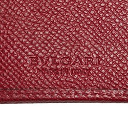 BVLGARI 6-ring key case B.zero red leather for women