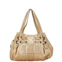 Jimmy Choo Handbag Tote Bag Gold Leather Women's JIMMY CHOO