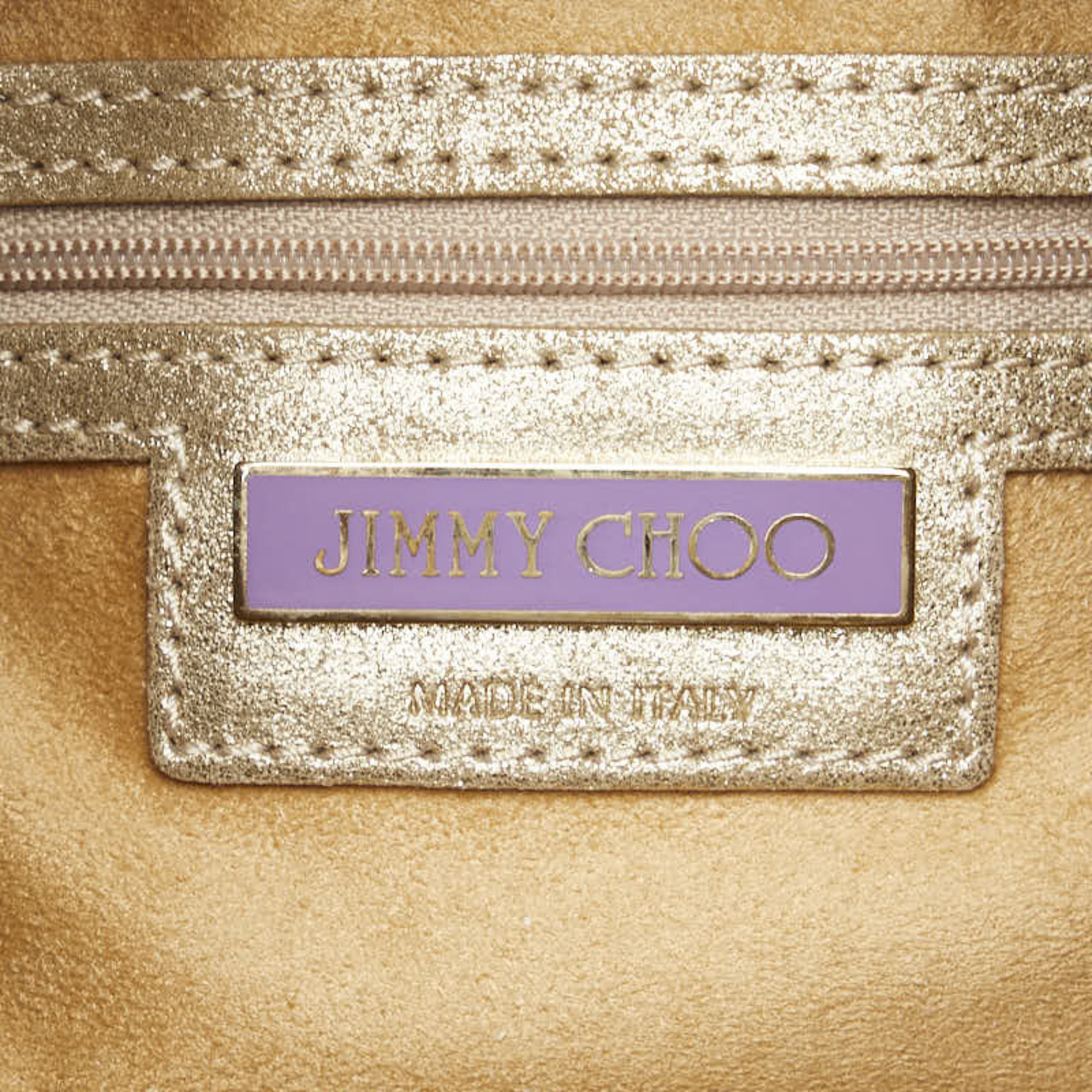 Jimmy Choo Handbag Tote Bag Gold Leather Women's JIMMY CHOO