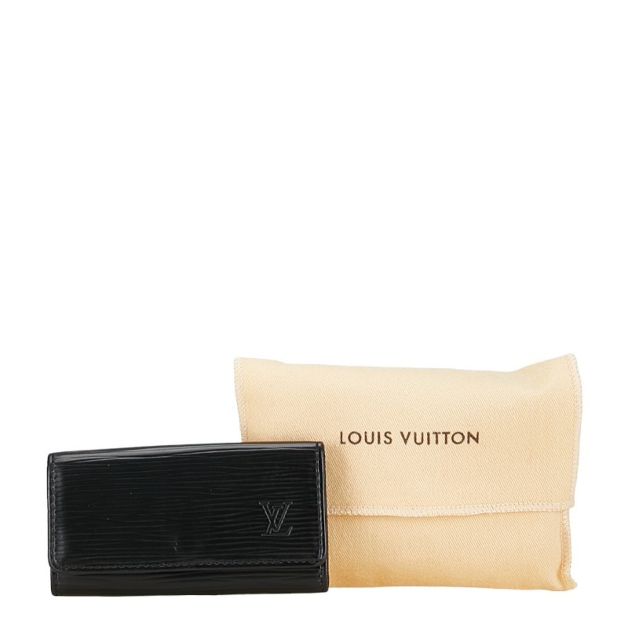 Louis Vuitton Epi Multicle 4 Key Case Holder M63822 Noir Black Leather Women's LOUIS VUITTON