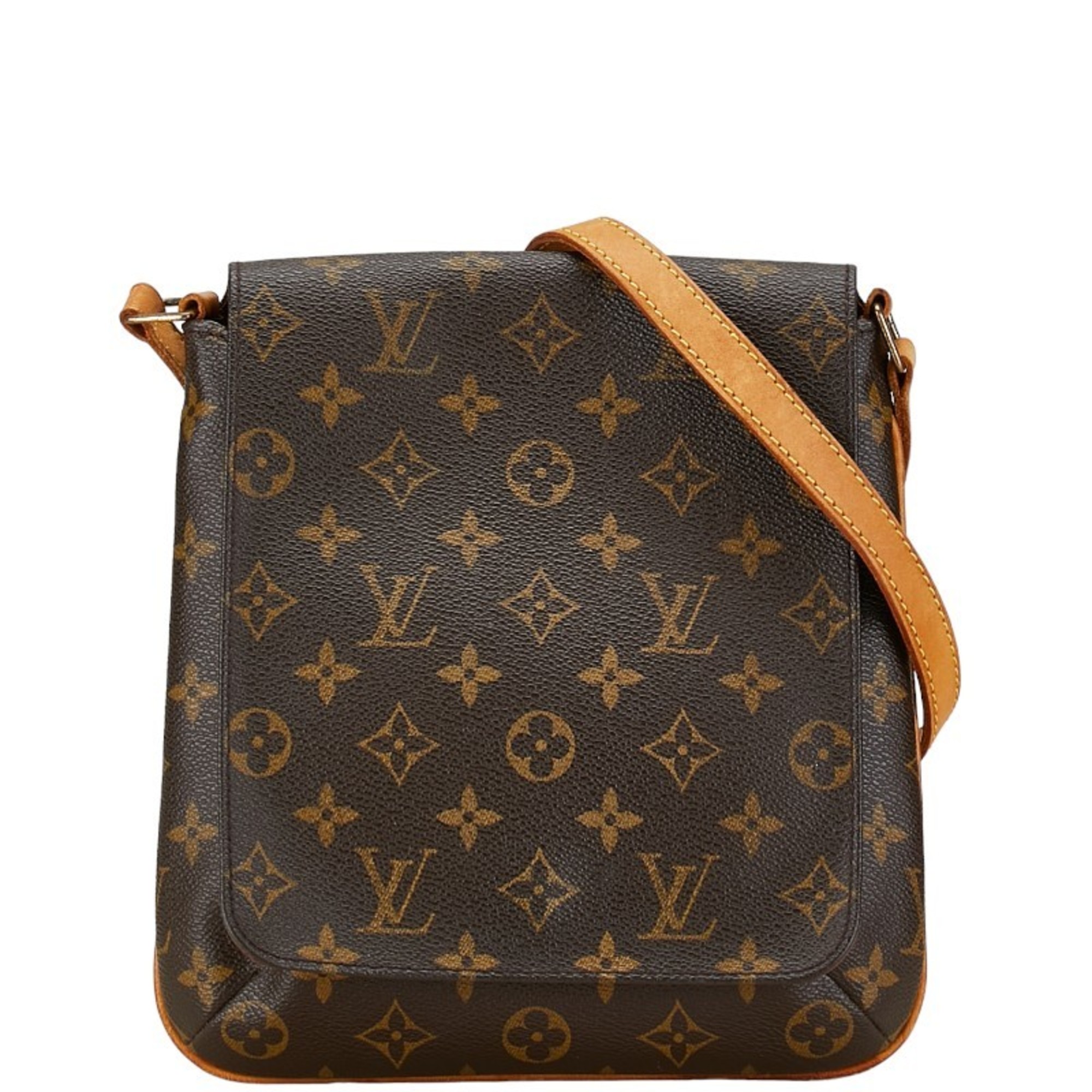 Louis Vuitton Monogram Musette Salsa Long Shoulder Bag M51387 Brown PVC Leather Women's LOUIS VUITTON