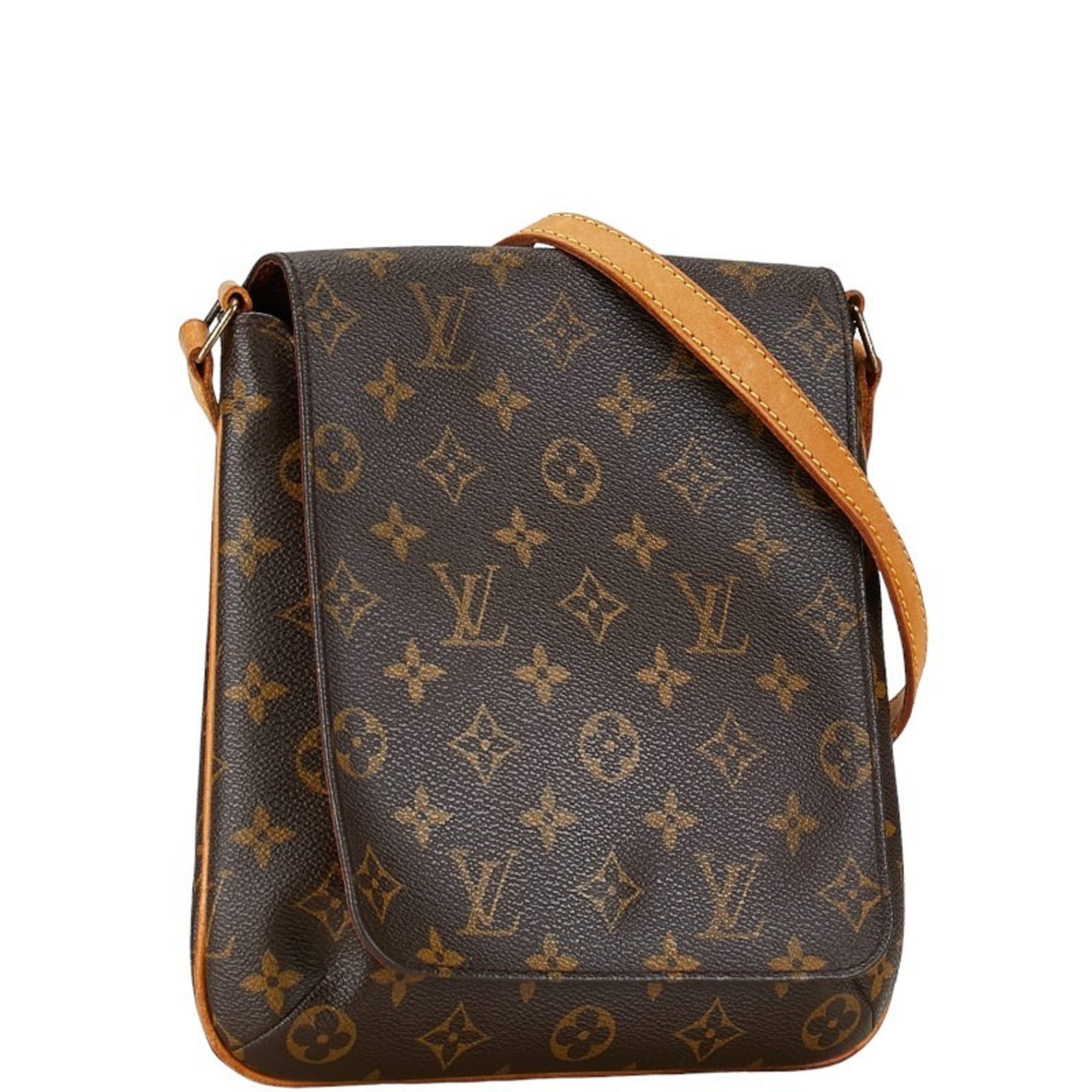 Louis Vuitton Monogram Musette Salsa Long Shoulder Bag M51387 Brown PVC Leather Women's LOUIS VUITTON