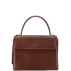 Valentino handbag shoulder bag brown leather women's